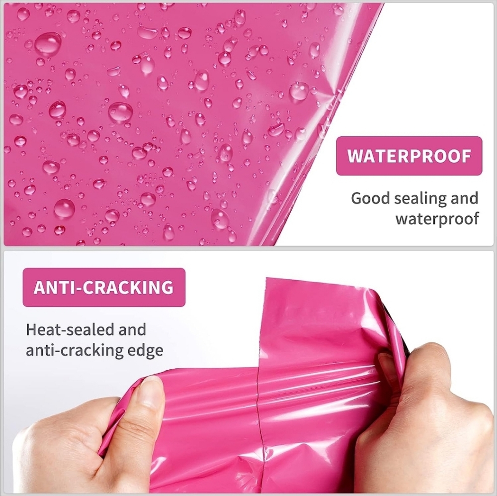 Pink Poly Mailers Package 10 10"x13 and 5 19"x24" - Picture 4 of 5